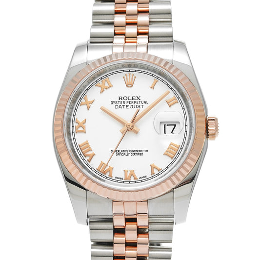 Datejust 36 116231 Random Serial White ROLEX Men's [Pre-Owned].