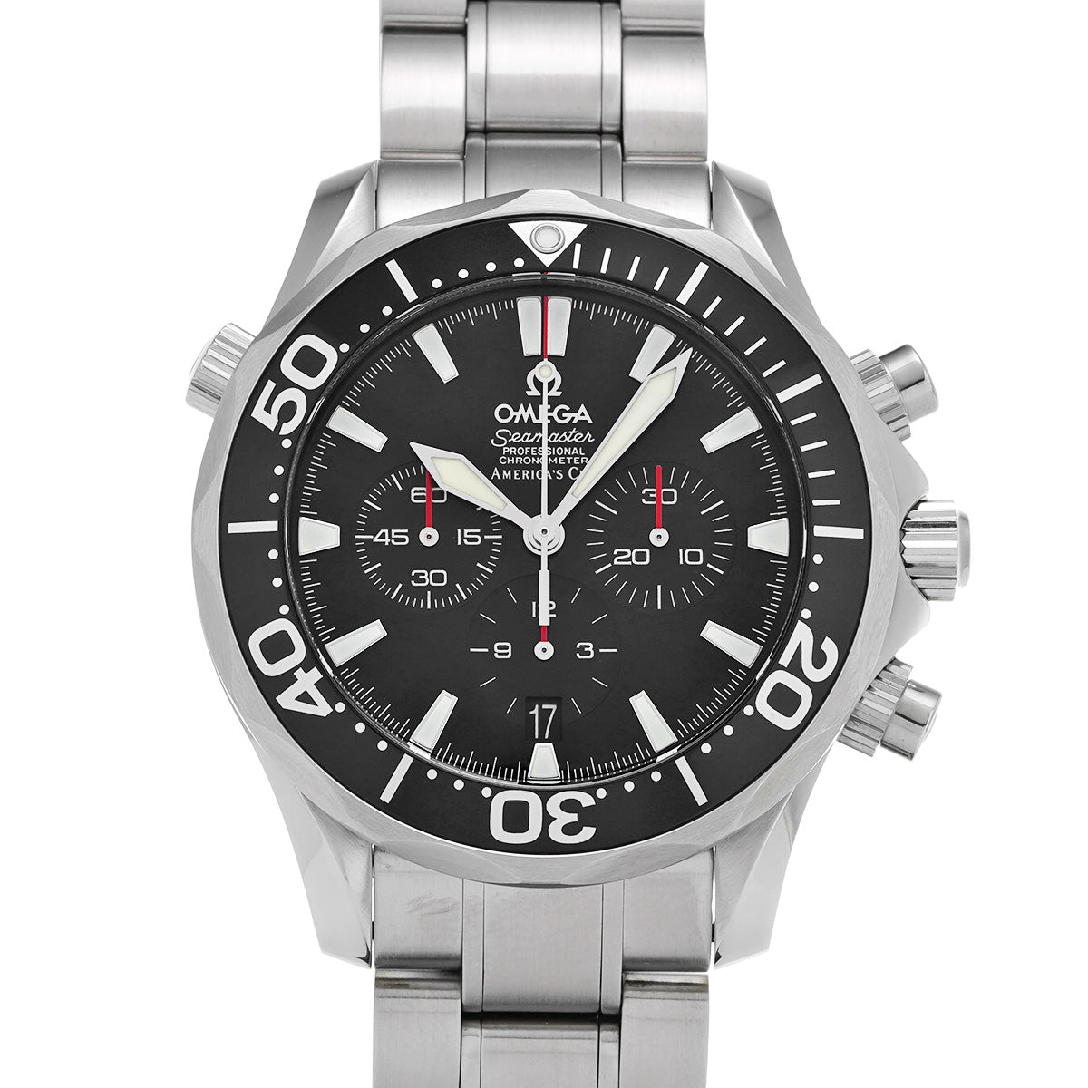 Seamaster 300 Chronograph America's Cup 2594.50 Black OMEGA Men's [Pre-Owned].