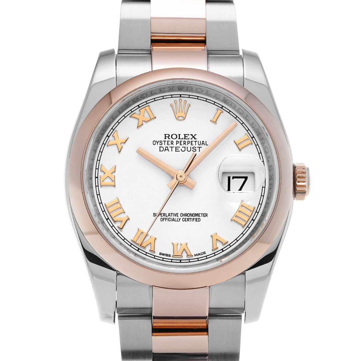 DATE JUST 116201 White ROLEX Men's [Pre-Owned].