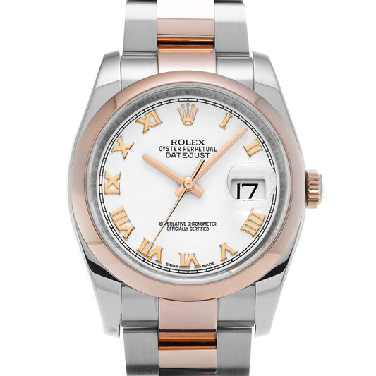 DATE JUST 116201 White ROLEX Men's [Pre-Owned].