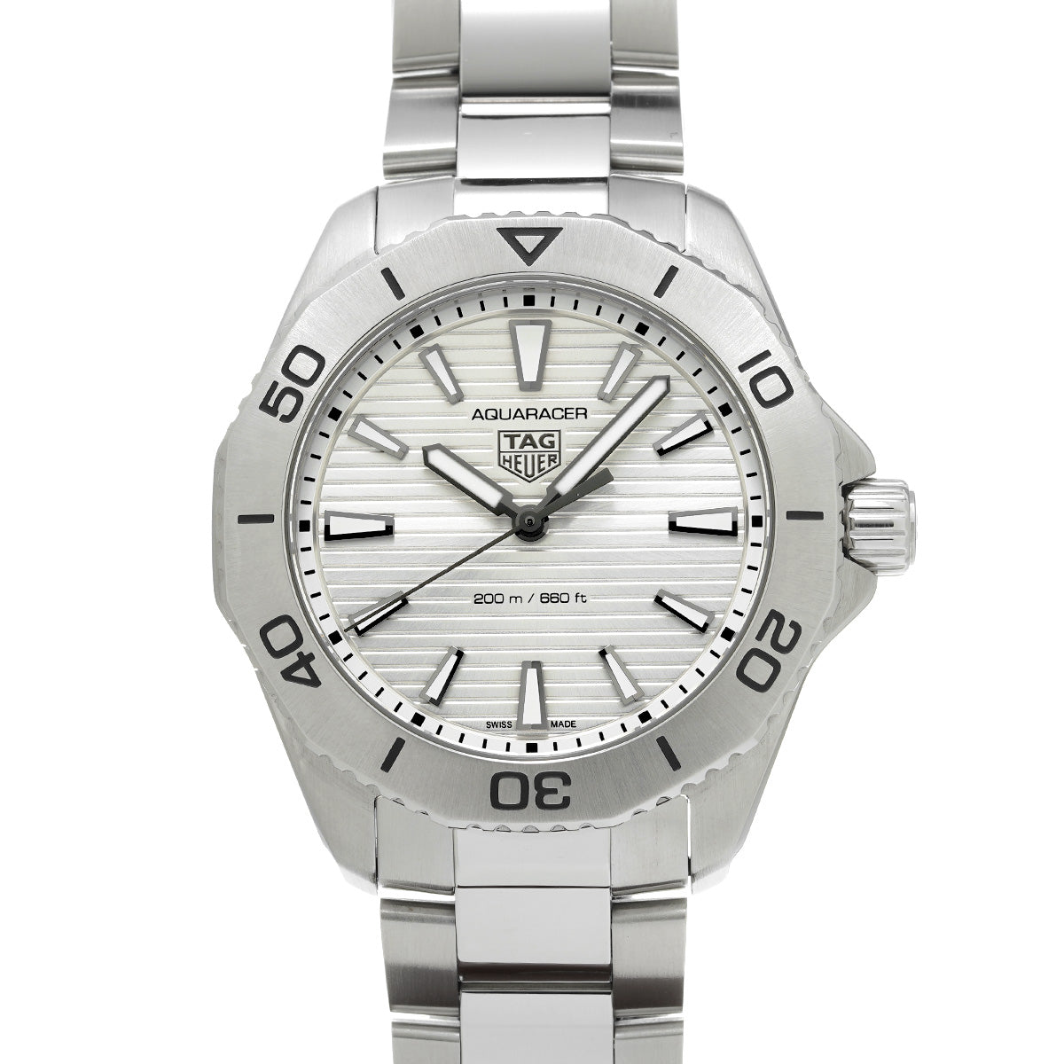 Aquaracer Professional 200 Quartz WBP1111.BA0627 Silver TAG HEUER Men's [Pre-Owned].
