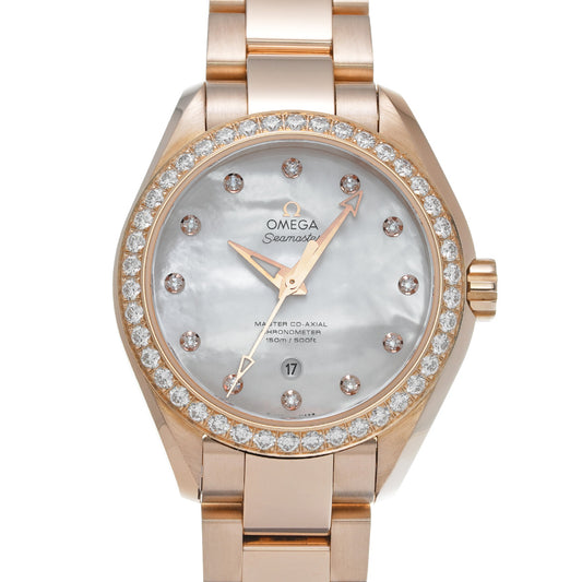 Seamaster Aqua Terra Master Co-Axial 231.55.34.20.55.003 White MOP/Diamond OMEGA Ladies [Pre-Owned]