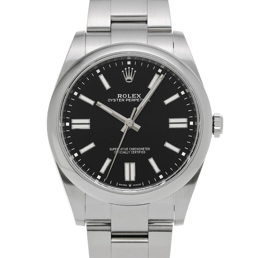 Oyster Perpetual 41 124300 Random Serial Black ROLEX Men's [Pre-owned].