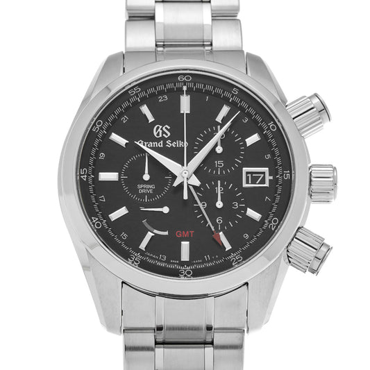 Sport Collection Spring Drive Chronograph GMT SBGC203 Black Grand Seiko Men's [Pre-Owned].