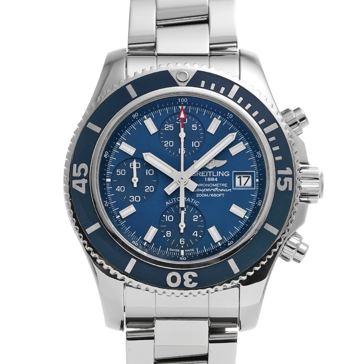 Super Ocean Chronograph 42 A13311D1/C971 Blue BREITLING Men's [Pre-Owned].