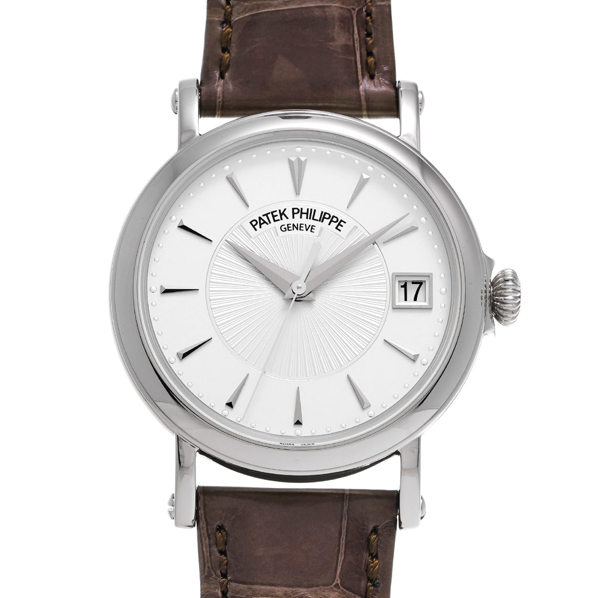 Calatrava Officer 5153G-010 Silver PATEK PHILIPPE Men's [Pre-Owned].