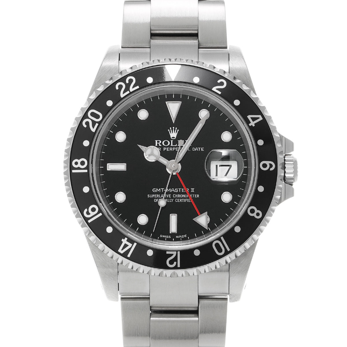 GMT Master II 16710 K (manufactured circa 2001) Black ROLEX Men's [Pre-Owned].