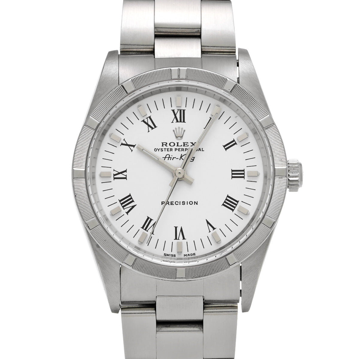 Air-King 14010 P (made around 2000) White ROLEX Men's [Pre-owned].
