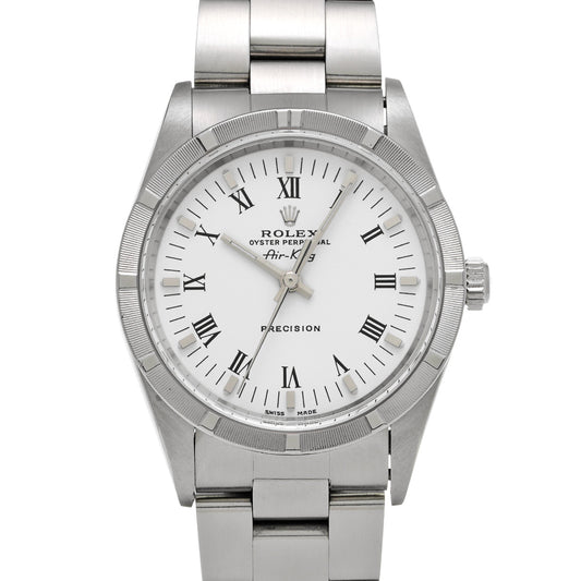 Air-King 14010 P (made around 2000) White ROLEX Men's [Pre-owned].