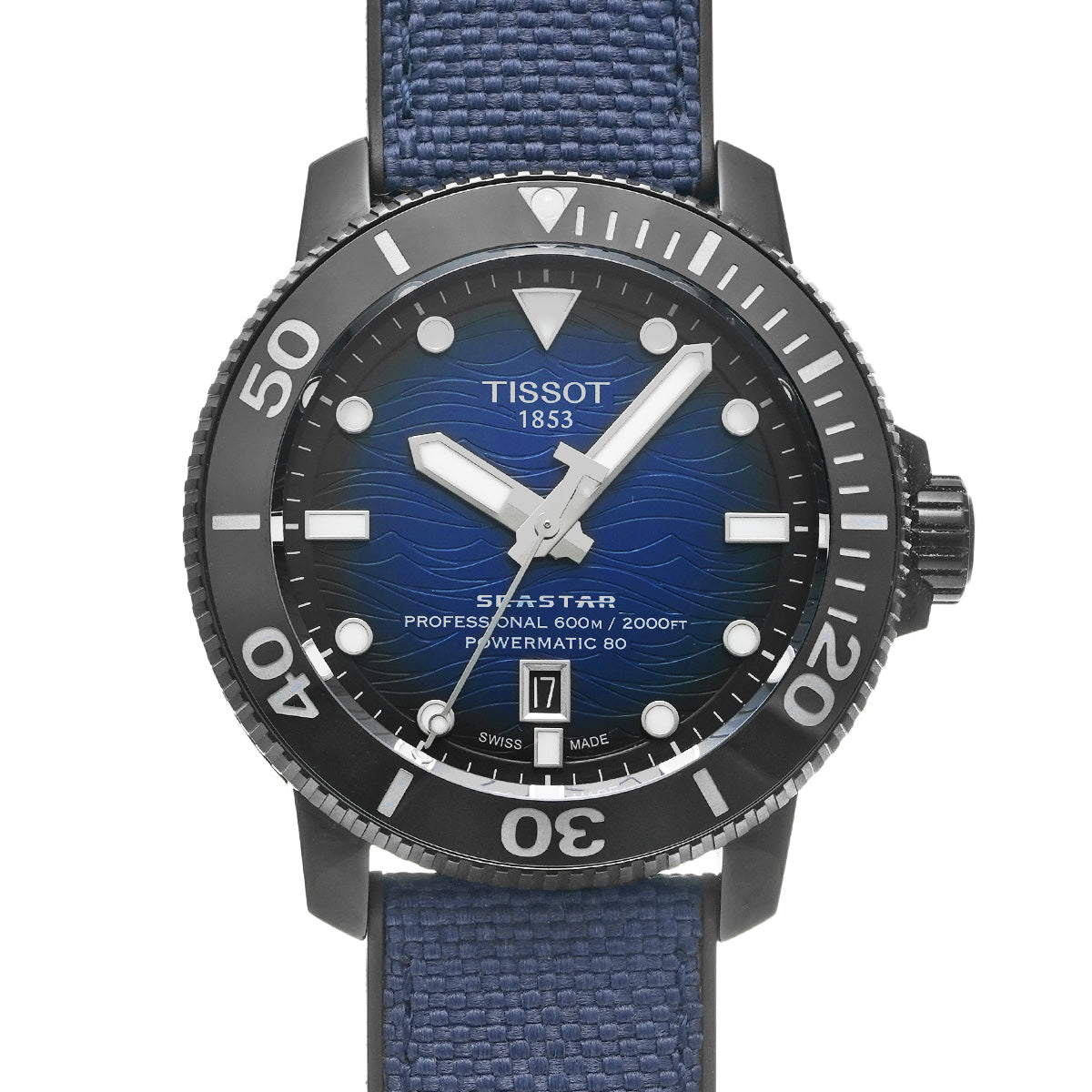 Sea Star 2000 Professional Powermatic 80 T120.607.37.041.00 Blue Gradation TISSOT Men's [Pre-owned].