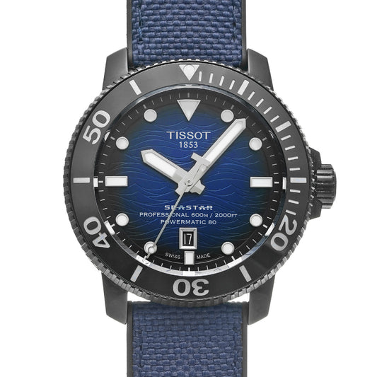 Sea Star 2000 Professional Powermatic 80 T120.607.37.041.00 Blue Gradation TISSOT Men's [Pre-owned].