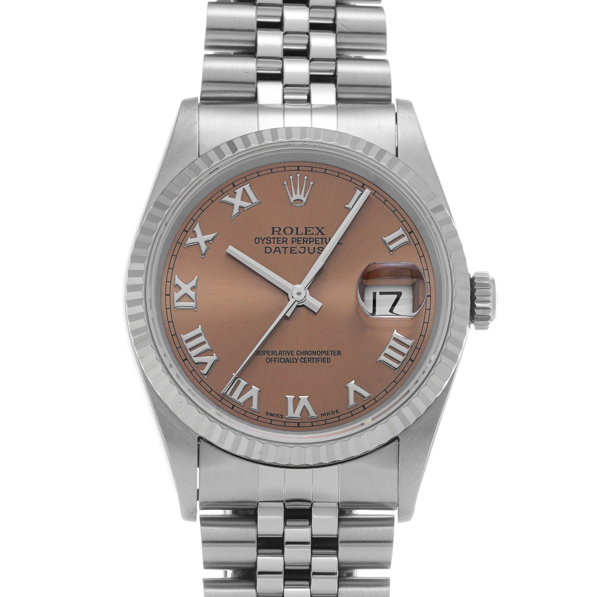 DATE JUST 16234 T (manufactured circa 1997) Pink ROLEX Men's [Pre-Owned].