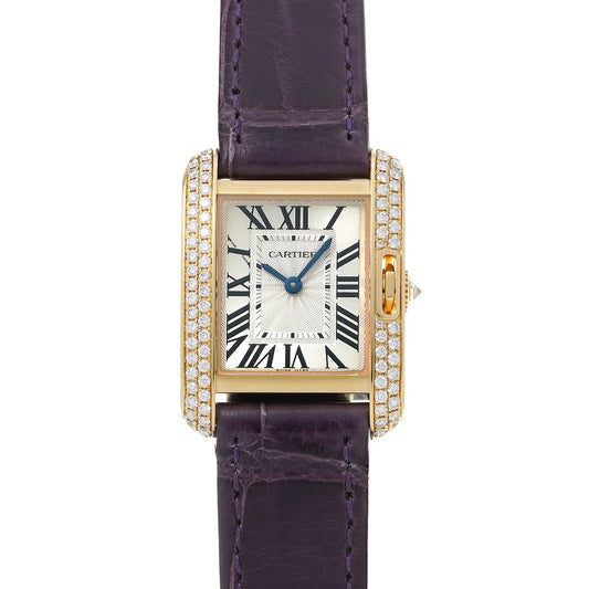 Tank Anglaise SM WT100014 Silver CARTIER Ladies [Pre-owned]