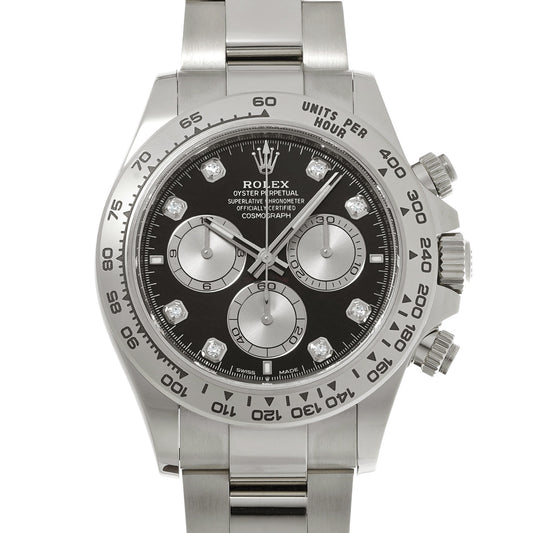 126509G Cosmograph Daytona Random Serial Black/Steel/Diamond ROLEX Men's [Pre-Owned].