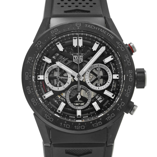 CARRERA Calibre Heuer 02 Chronograph CBG2A91.FT6173 Skeleton TAG HEUER Men's [Pre-Owned].