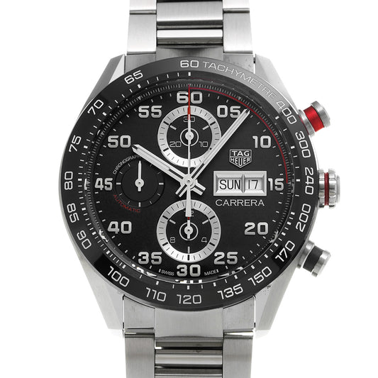 CARRERA Calibre 16 Chronograph CBN2A1AA.BA0643 Black TAG HEUER Men's [Pre-Owned].