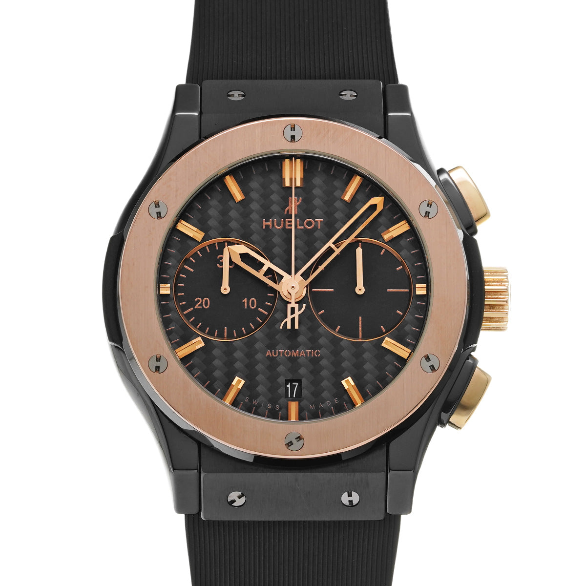 Classic Fusion Chronograph Ceramic King Gold 521.CO.1780.RX Black HUBLOT Men's [Pre-owned]