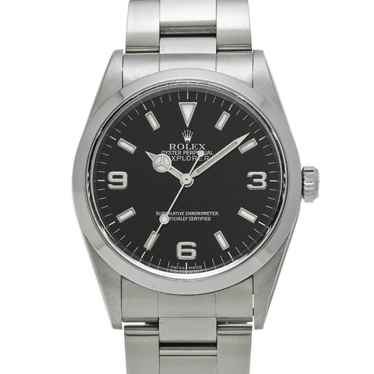 Explorer 14270 A (manufactured circa 1999) Black ROLEX Men's [Pre-Owned].