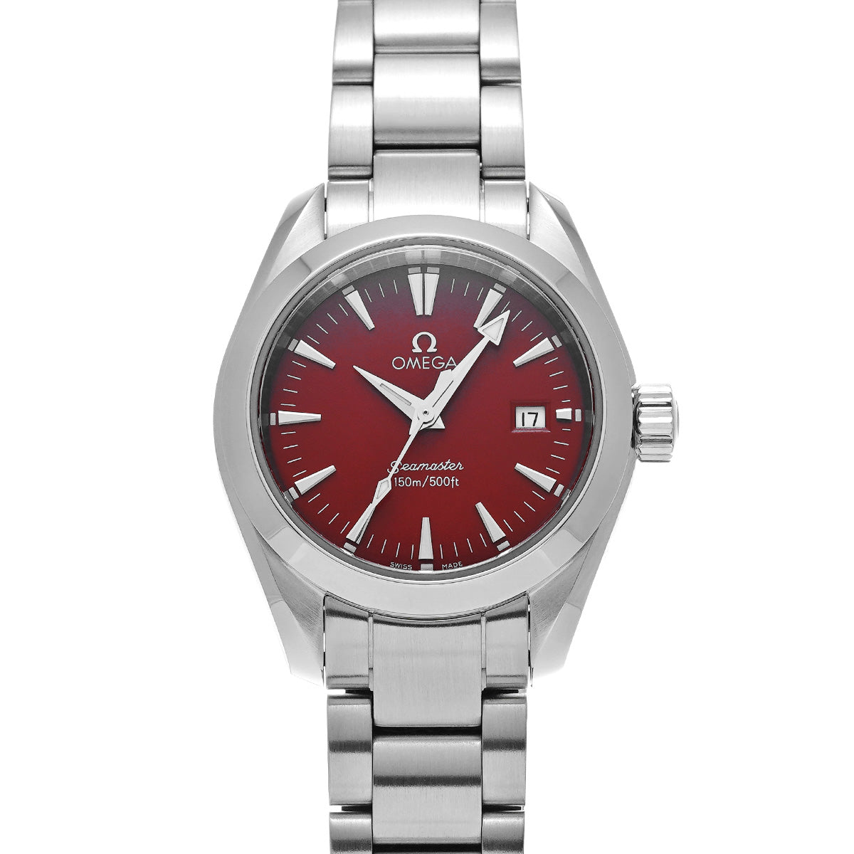 Seamaster Aqua Terra Marui Limited Edition 2577.60 Red OMEGA Ladies [Pre-owned].