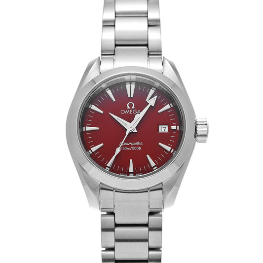 Seamaster Aqua Terra Marui Limited Edition 2577.60 Red OMEGA Ladies [Pre-owned].