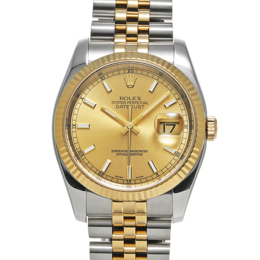 Datejust 116233 F (manufactured circa 2003) Champagne ROLEX Men's [Pre-Owned].