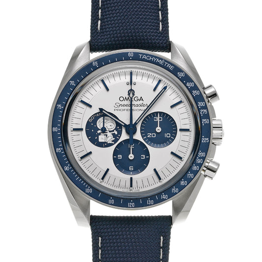 Speedmaster Moonwatch Co-Axial Master Chronometer Silver Snoopy Award 310.32.42.50.02.001 Silver/Blue OMEGA Mens [Pre-Owned]