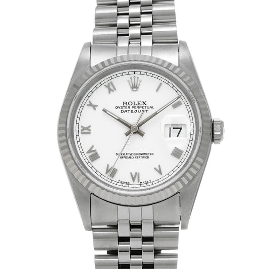 DATE JUST 16234 S (manufactured circa 1993) White ROLEX Men's [Pre-Owned].