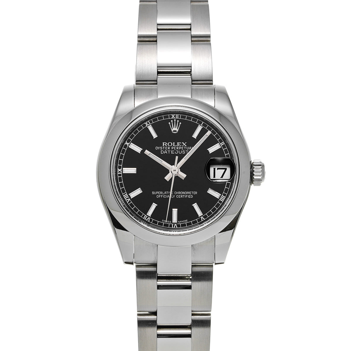 DATE JUST 178240 Random Serial Black ROLEX Unisex [Pre-owned].