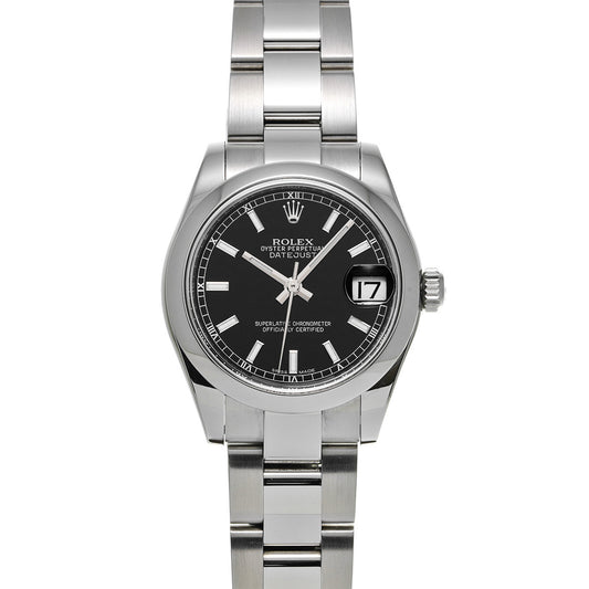 DATE JUST 178240 Random Serial Black ROLEX Unisex [Pre-owned].