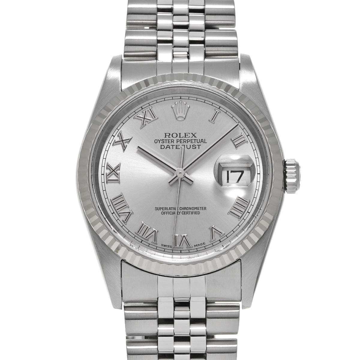 DATE JUST 16234 Y (manufactured circa 2003) Silver ROLEX Men's [Pre-Owned].