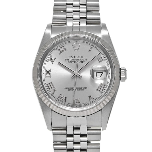 DATE JUST 16234 Y (manufactured circa 2003) Silver ROLEX Men's [Pre-Owned].