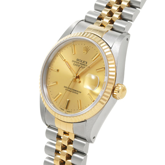 Datejust 16233 X (manufactured circa 1991) Champagne ROLEX Men's [Pre-Owned].