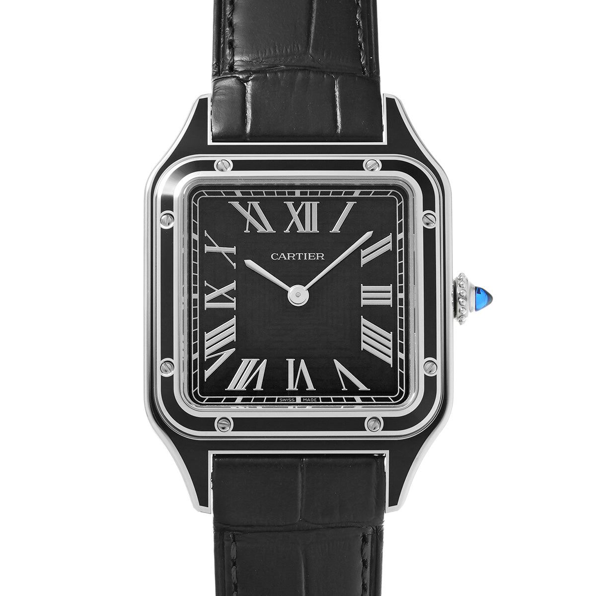 Santos Dumont LM WSSA0046 Black CARTIER Men's [Pre-owned]