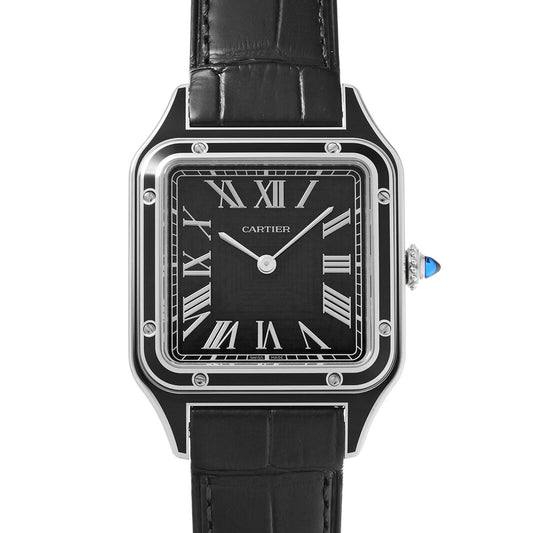 Santos Dumont LM WSSA0046 Black CARTIER Men's [Pre-owned]