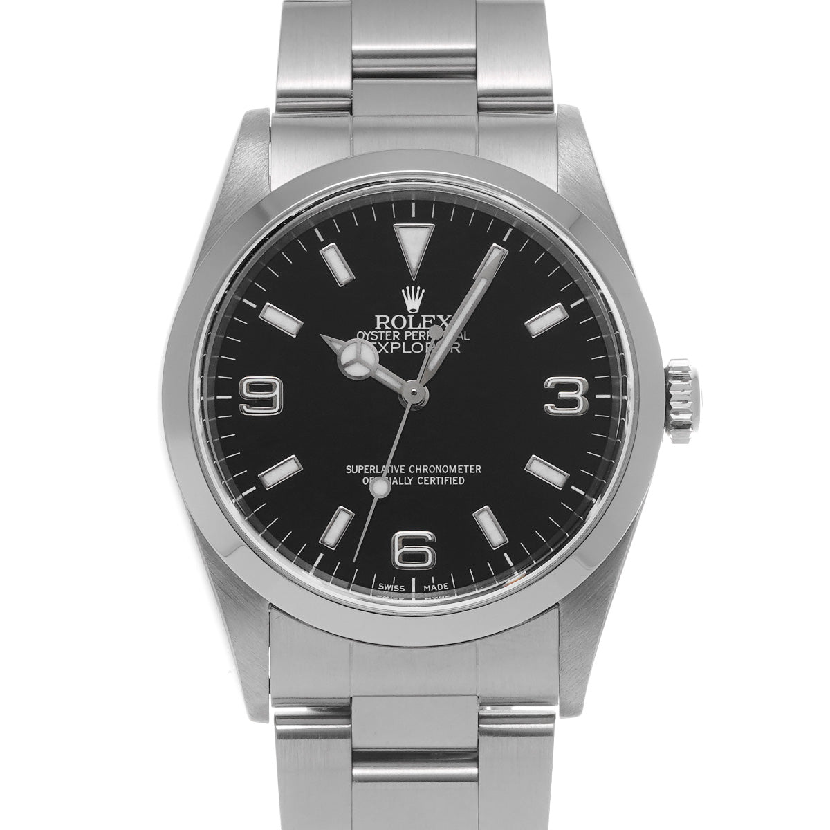 Explorer 14270 A (manufactured circa 1998) Black ROLEX Men's [Pre-Owned].