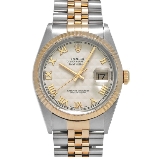 Datejust 16233 T (manufactured circa 1997) Ivory ROLEX Men's [Pre-Owned].