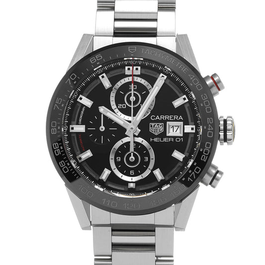 CARRERA Calibre Heuer 01 CAR201Z.BA0714 Black TAG HEUER Men's [Pre-Owned].