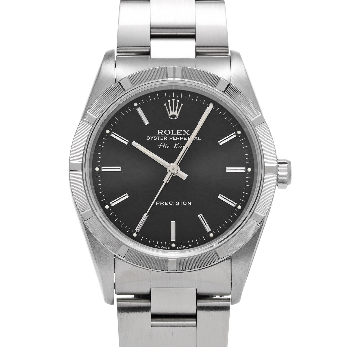 Air-King 14010 U (manufactured circa 1997) Black ROLEX Men's [Pre-owned].