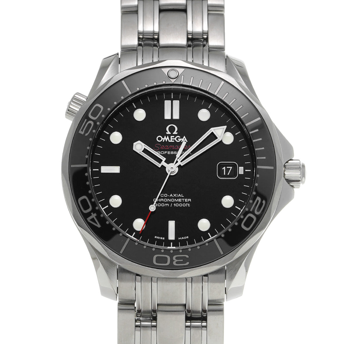 Seamaster Diver 300 Co-Axial 212.30.41.20.01.003 Black OMEGA Men's [Pre-Owned].