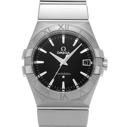 Constellation Quartz 123.10.35.60.01.001 Black OMEGA Men's [Pre-owned].
