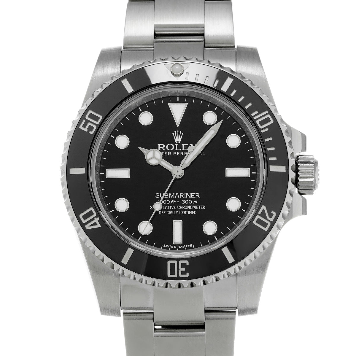 Submariner 114060 Random Serial Black ROLEX Men's [Pre-Owned].