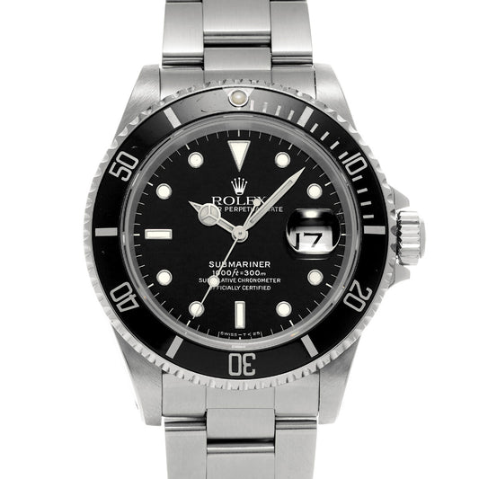 16610 Submariner Date E (manufactured circa 1990) Black ROLEX Men's [Pre-Owned].