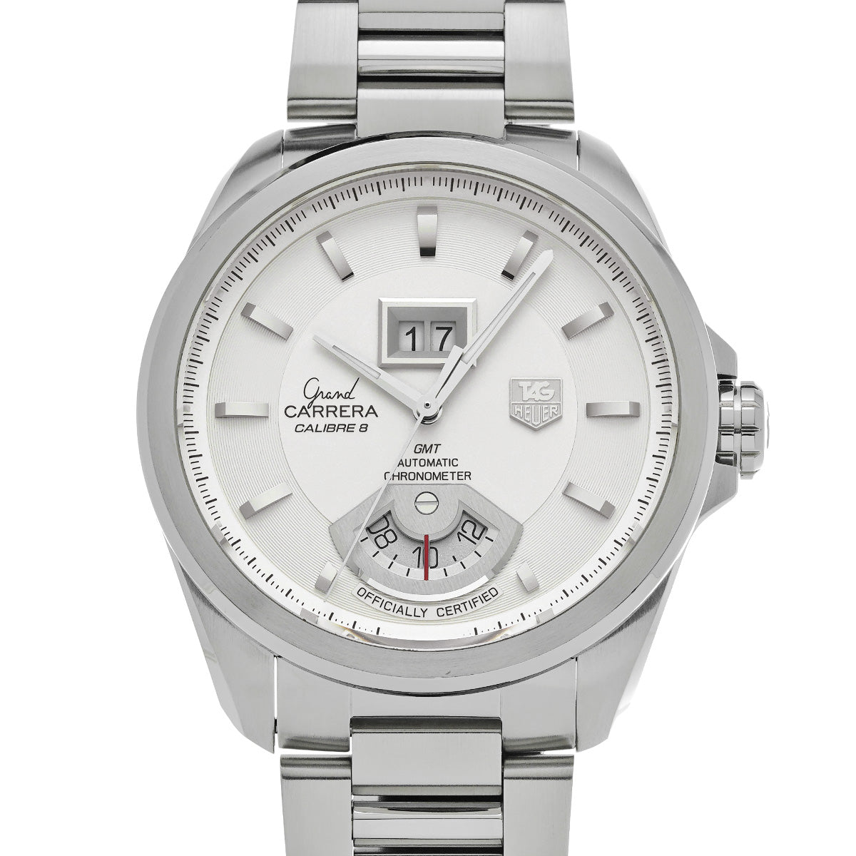 Grand CARRERA GMT Calibre 8 WAV5112.BA0901 Silver TAG HEUER Men's [Pre-Owned].