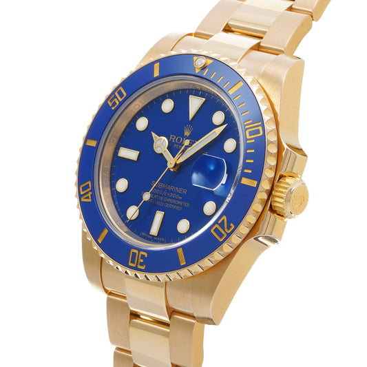 Submariner Date 116618LB V (manufactured circa 2008) Blue ROLEX Men's [Pre-Owned].