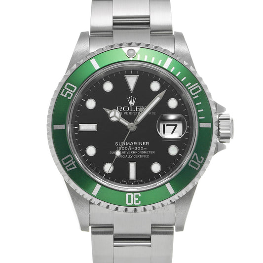 Submariner Date 16610LV F No. (manufactured circa 2004) Black ROLEX Men's [Pre-Owned].