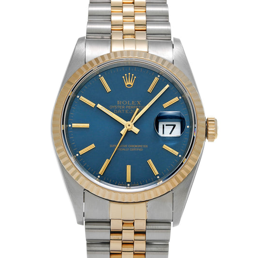 Datejust 16233 W (manufactured circa 1994) Blue ROLEX Men's [Pre-Owned].