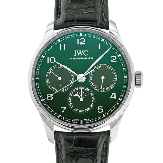 Portuguese Perpetual Calendar 42 IW344207 Green IWC Men's [Pre-Owned].