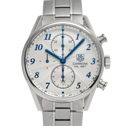 CARRERA Heritage Chronograph Calibre 1887 CAR2114.FC6292 Silver TAG HEUER Men's [Pre-Owned].