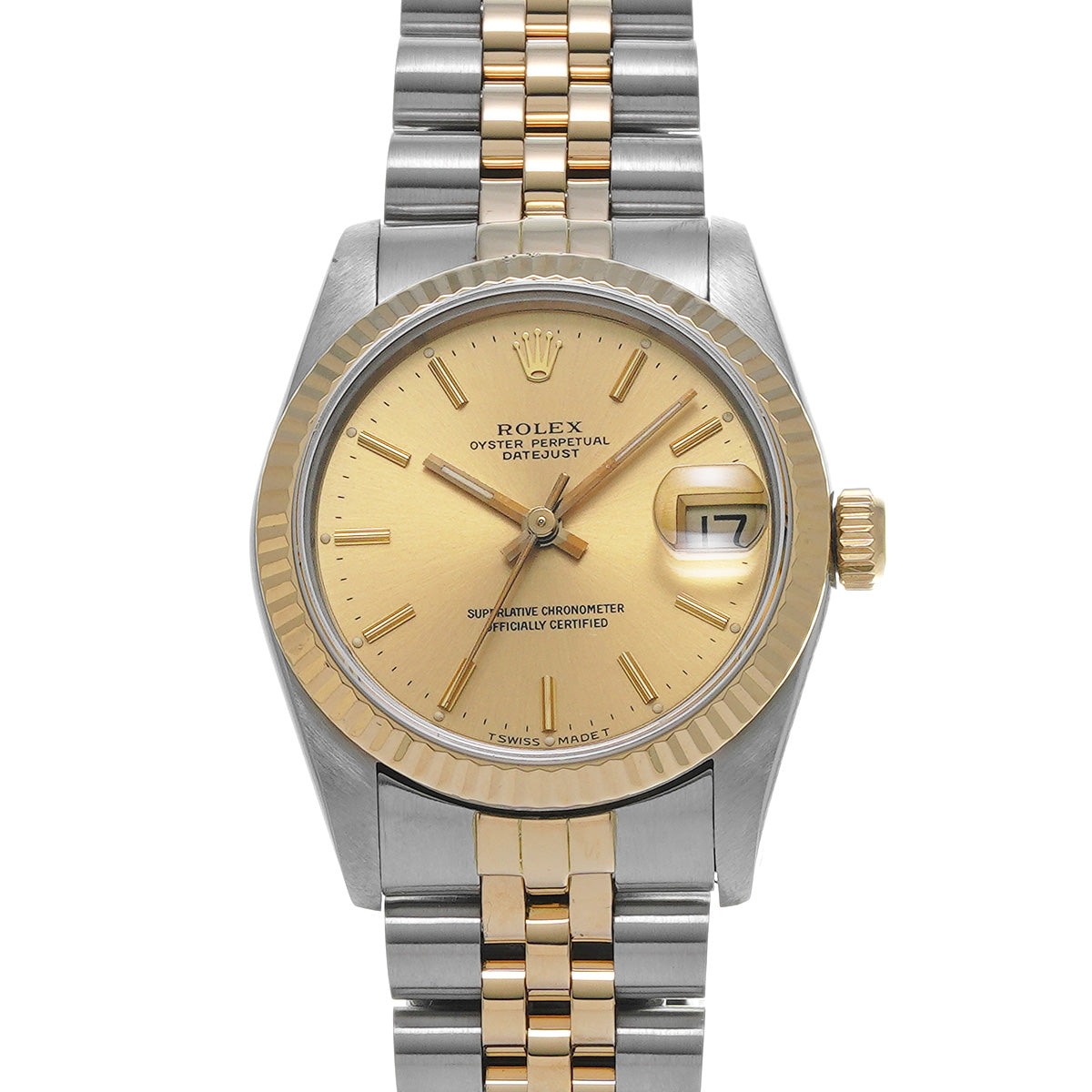 Datejust 68273 R (manufactured circa 1987) Champagne ROLEX Unisex [Pre-Owned].