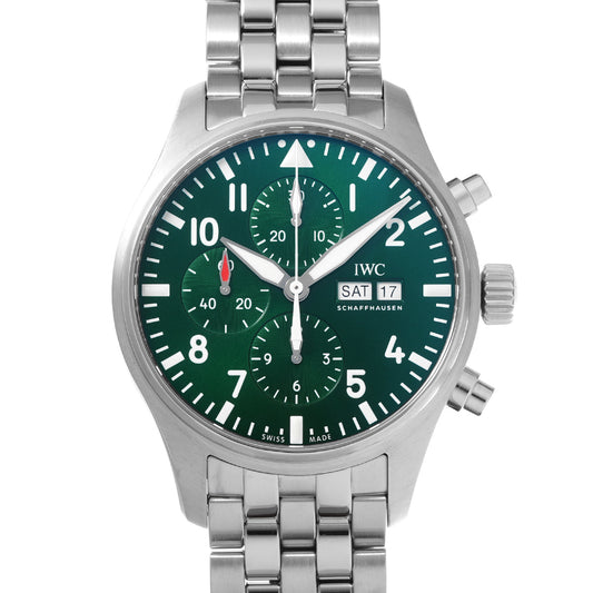 Pilot's Watch Chronograph Racing Green IW377726 Green IWC Men's [Pre-Owned]